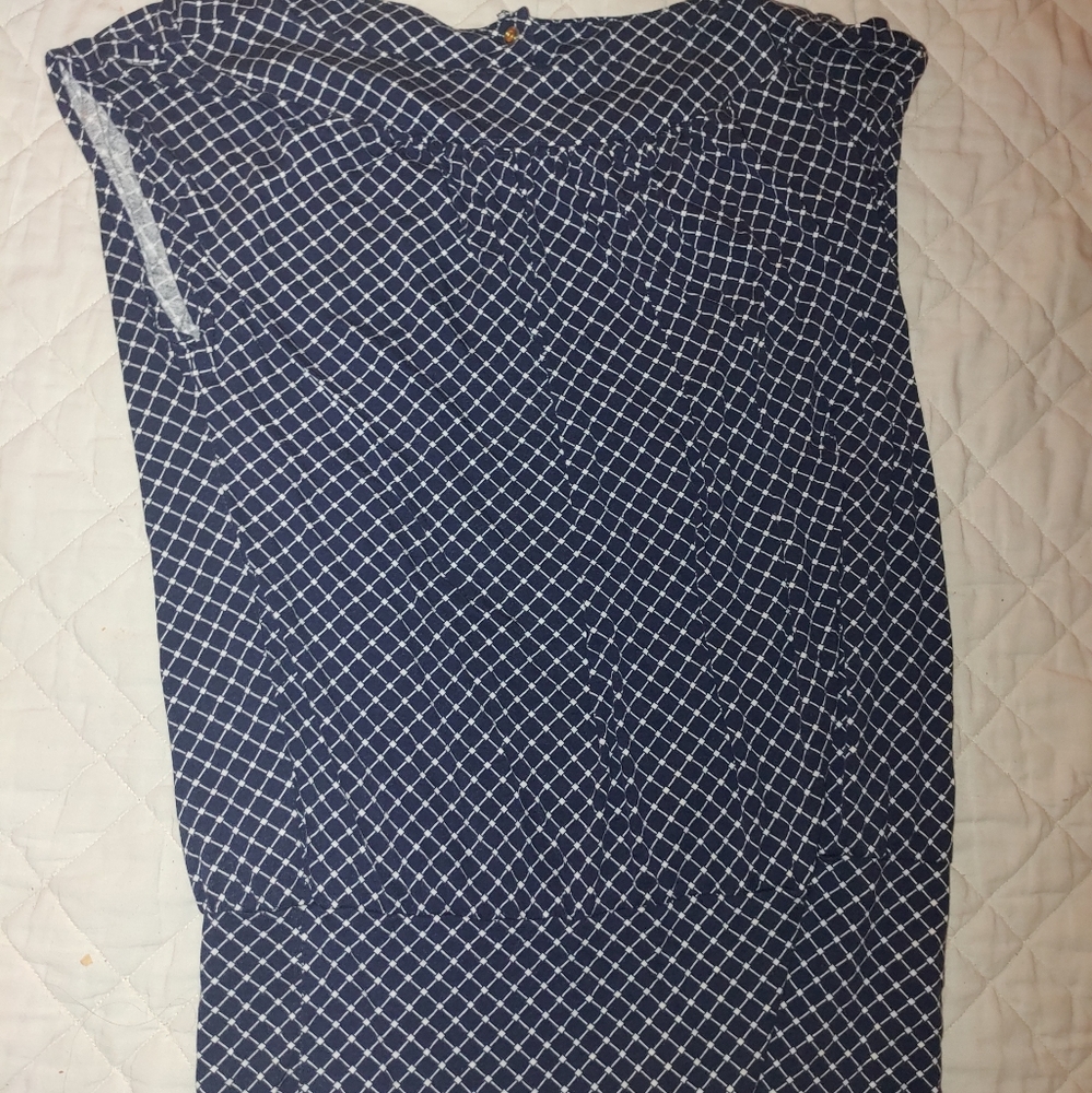 Deep blue blouse